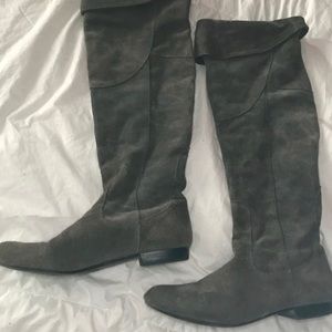 Gray Suede Boot